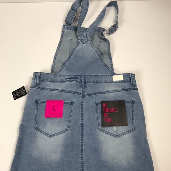 Celebrity Pink denim overall skirt - Picture 3 of 6